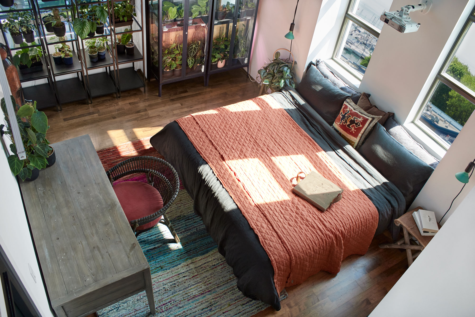 Tip Top Lofts, Toronto. Master bedroom