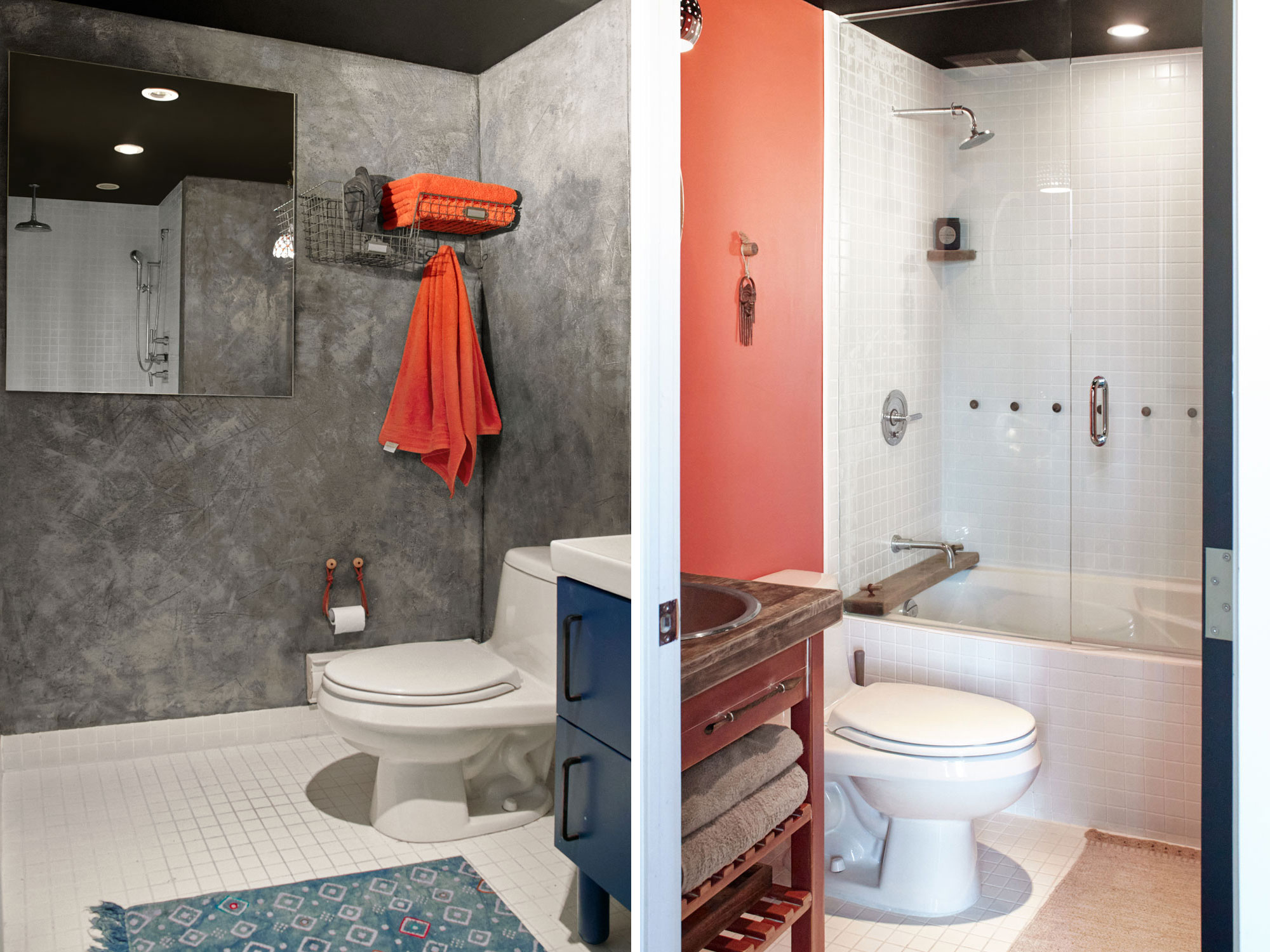 Tip Top Lofts, Toronto. Bathroom 1. Bathroom 2